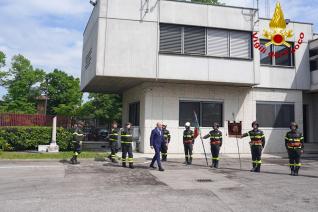 Il sottosegretario Prisco e il Capo del Corpo in visita al comando di Mantova