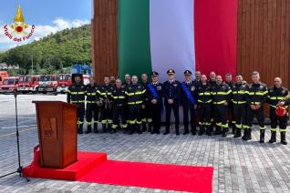 Insediamento del nuovo comandante Primo Dirigente Mirko Canestri