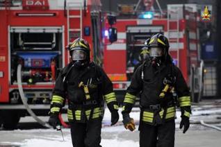Immagine di repertorio intervento dei Vigili del fuoco in centro a Milano