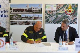 Firma accordo CNVVF e ASPI