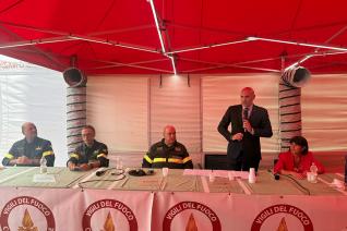 Visita del Sottosegretario del Capo del CNVVF
