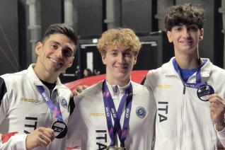 Tommaso Brugnami con nazionale azzurra