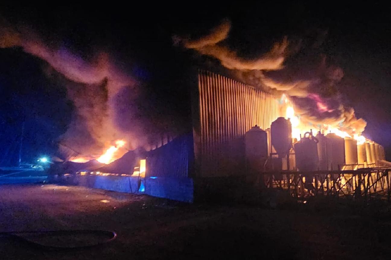Incendio capannone