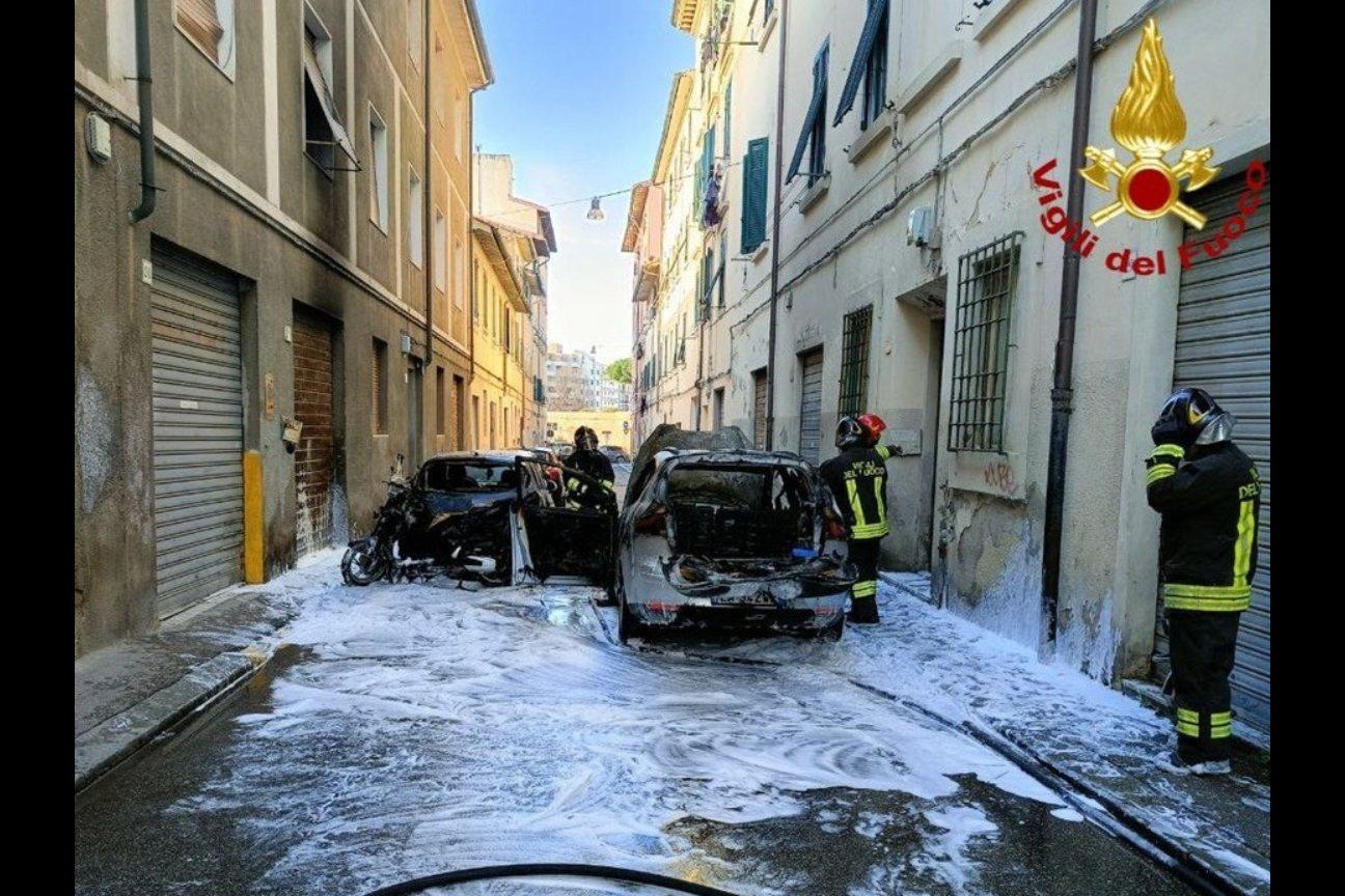 Incendio auto gpl