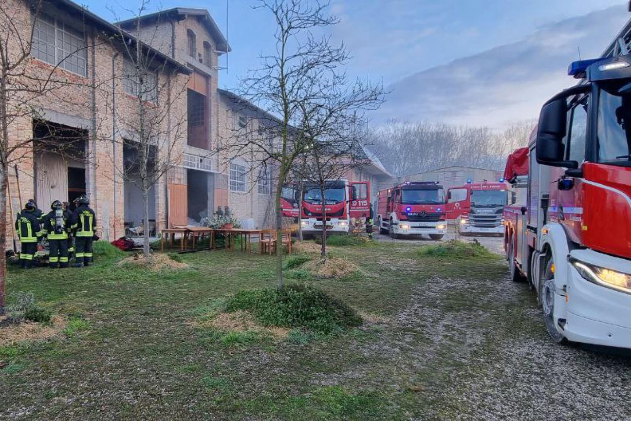 Rivignano incendio