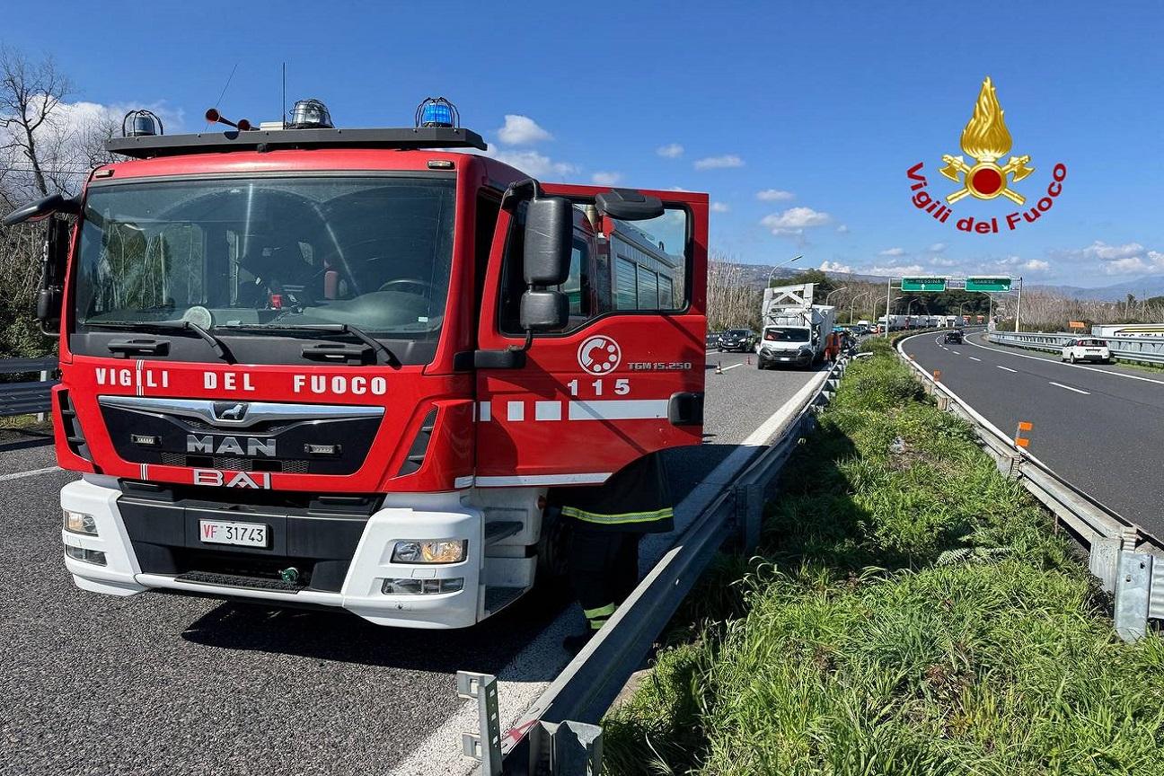 Incidente stradale A18
