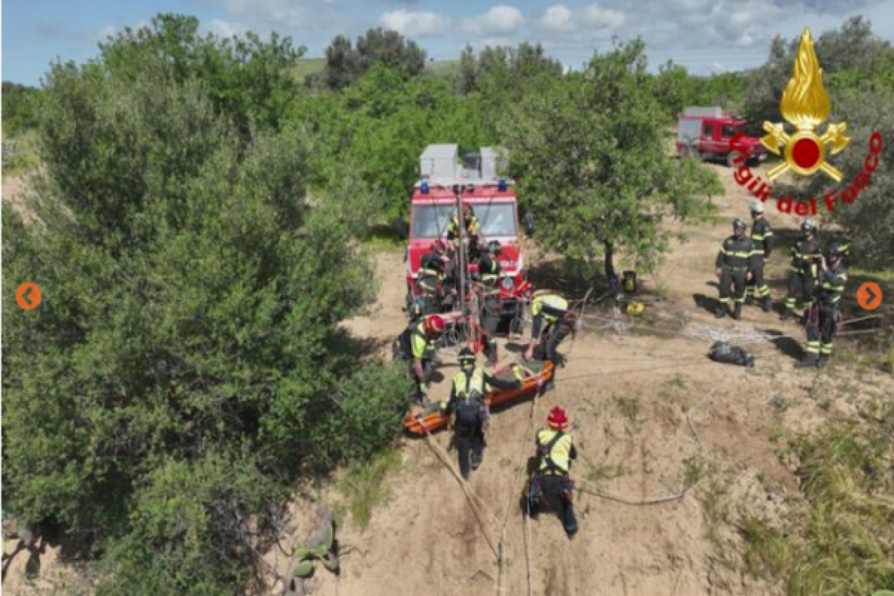 Valle dei Templi e Giardino della Kolymbethra di Agrigento: esercitazione dei Vigili del Fuoco  p