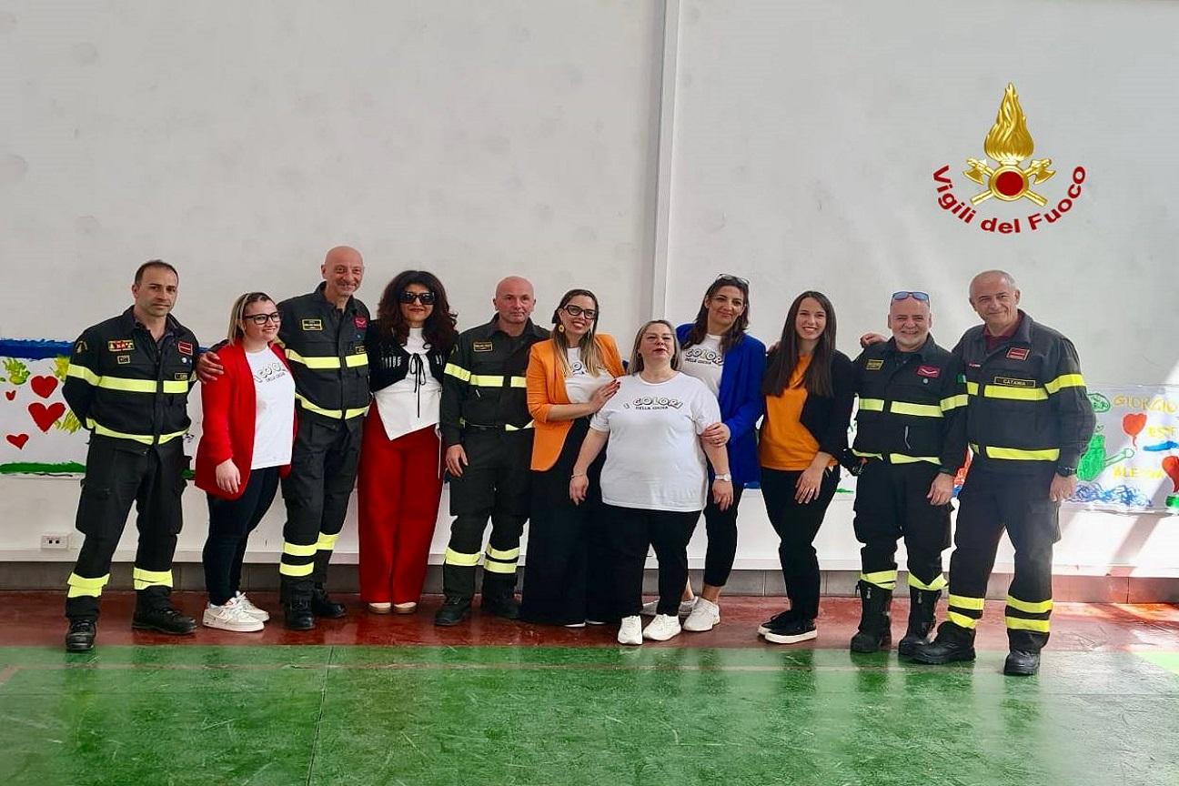 visita di bambini e adolescenti speciali al Comando VVF di Catania