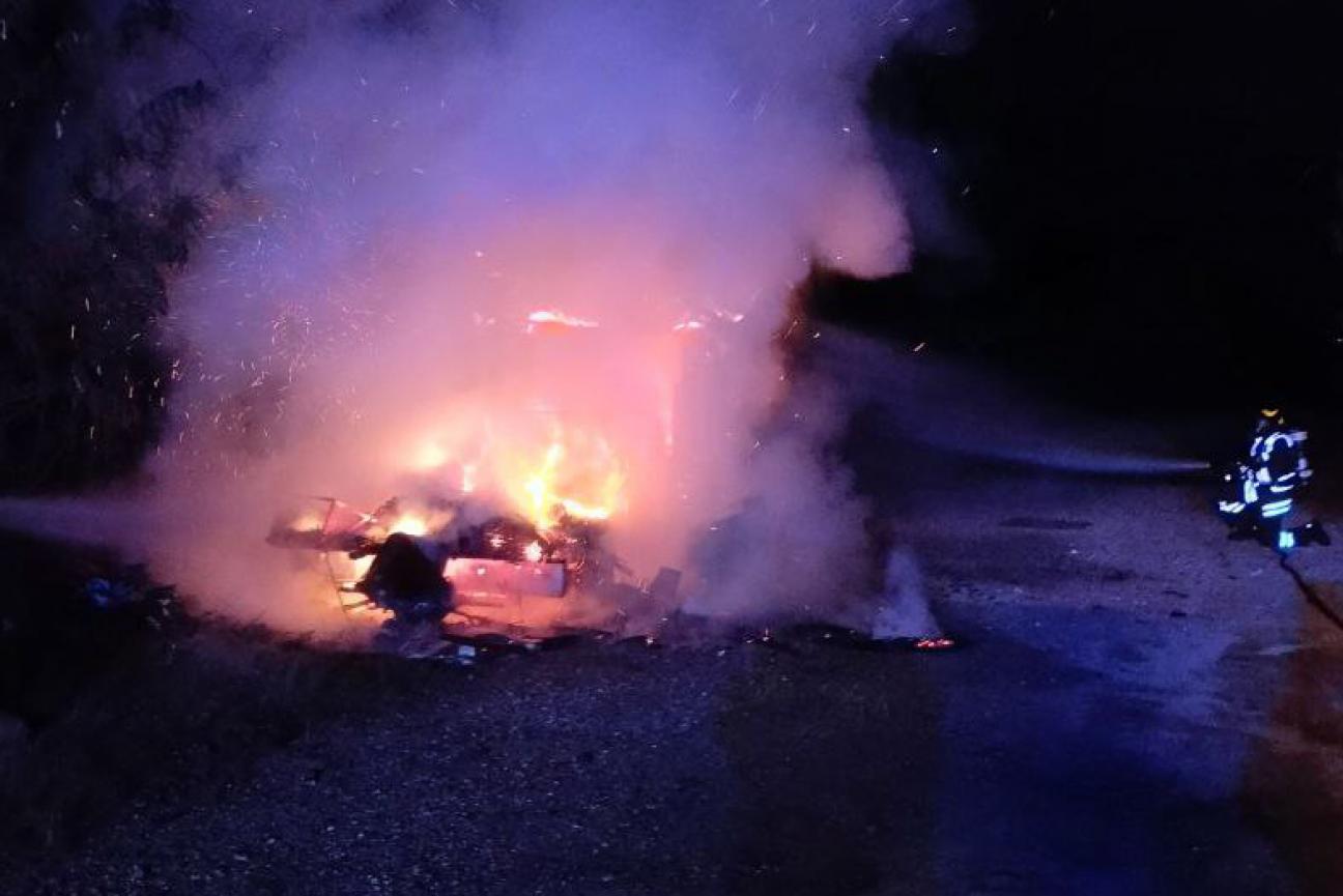 Incendio camper