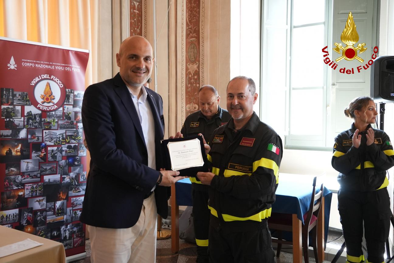 Celebrati i 25 anni del Distaccamento Volontario dei Vigili del fuoco di Città della Pieve
