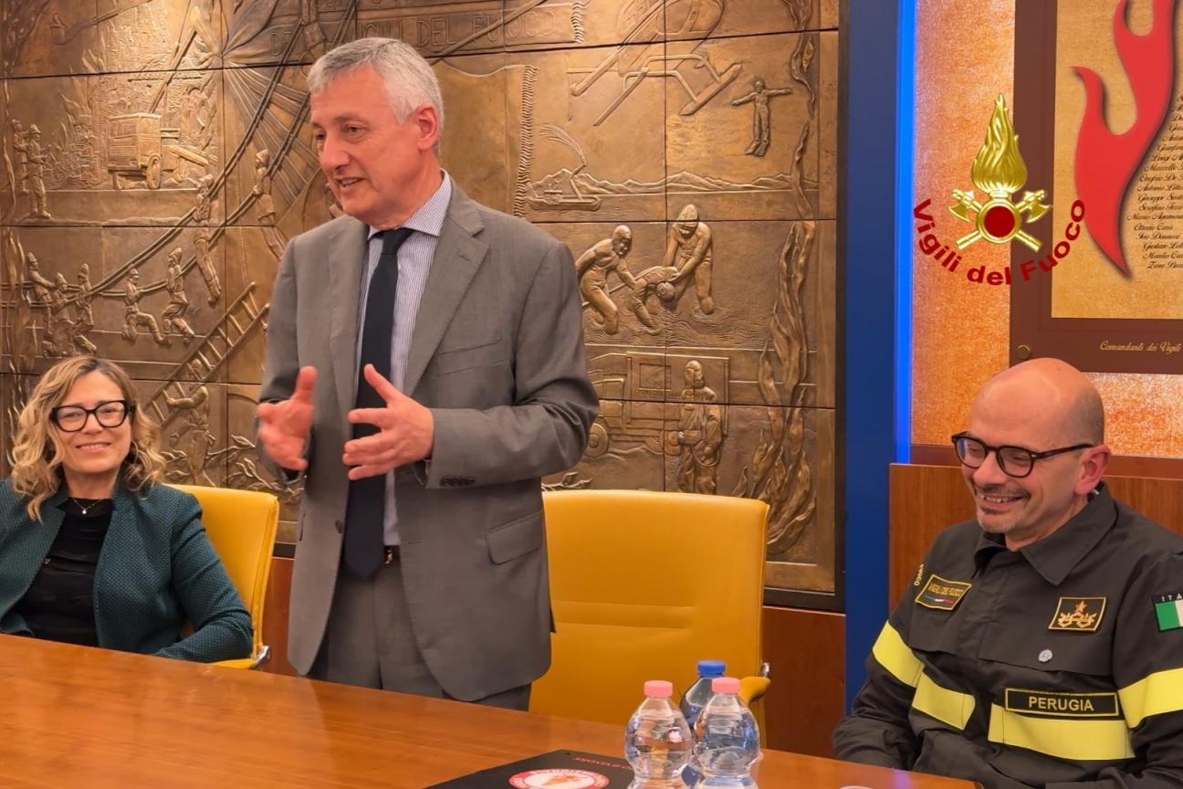 Visita del Prefetto di Perugia Dott. Francesco Zito al Comando Provinciale dei Vigili del Fuoco