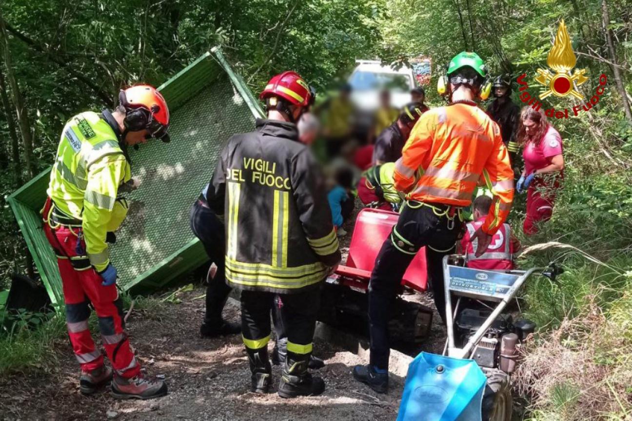 Incidente trattore agricolo
