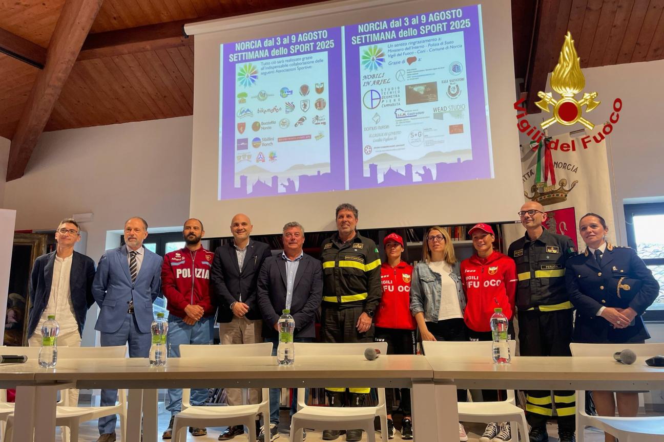 Norcia, sport e inclusione con gli atleti del Corpo Nazionale dei Vigili del Fuoco