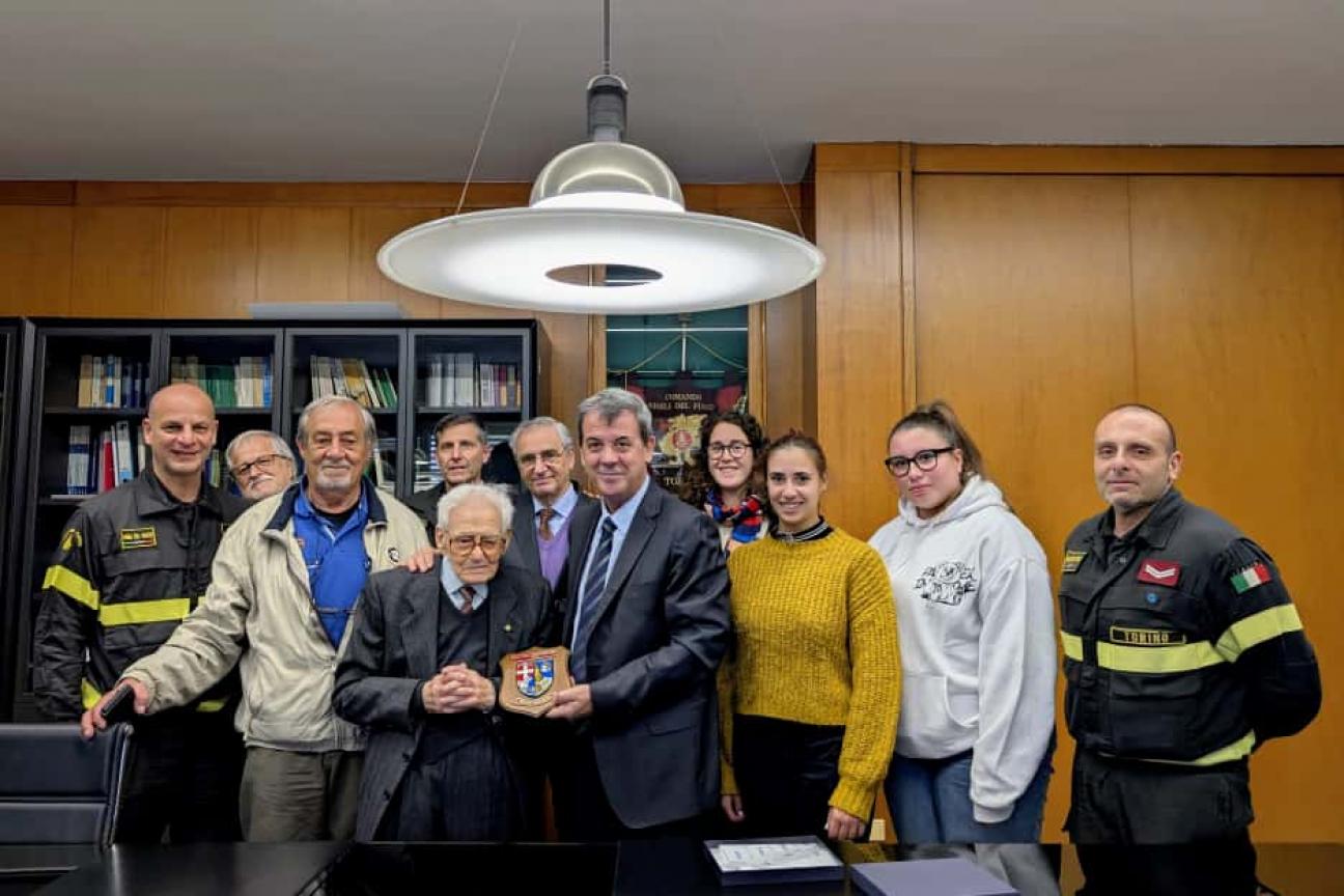 Festeggiamenti del collega centenario Riccardo Buono