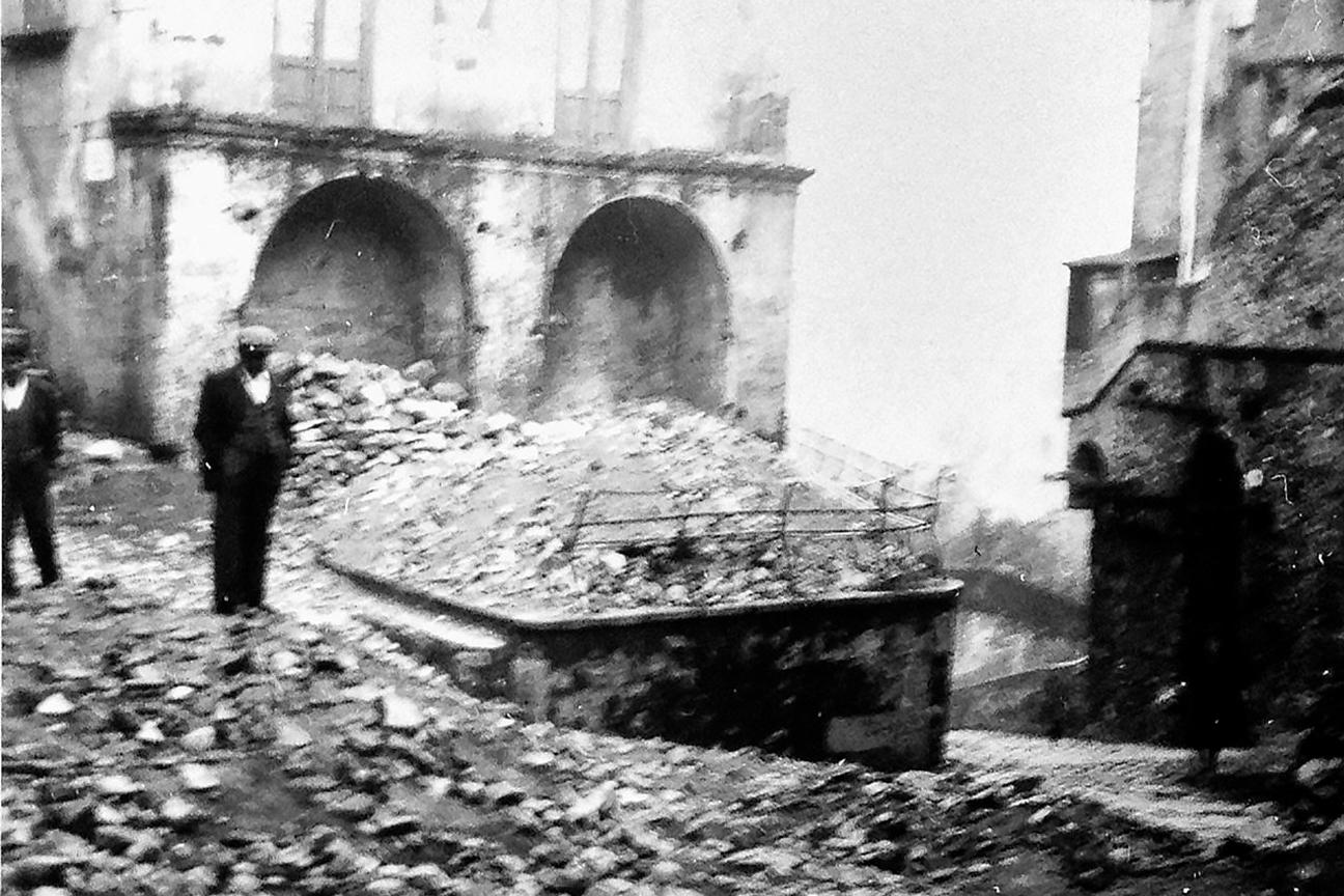 Il paese di Africo devastato dall'alluvione del 1951