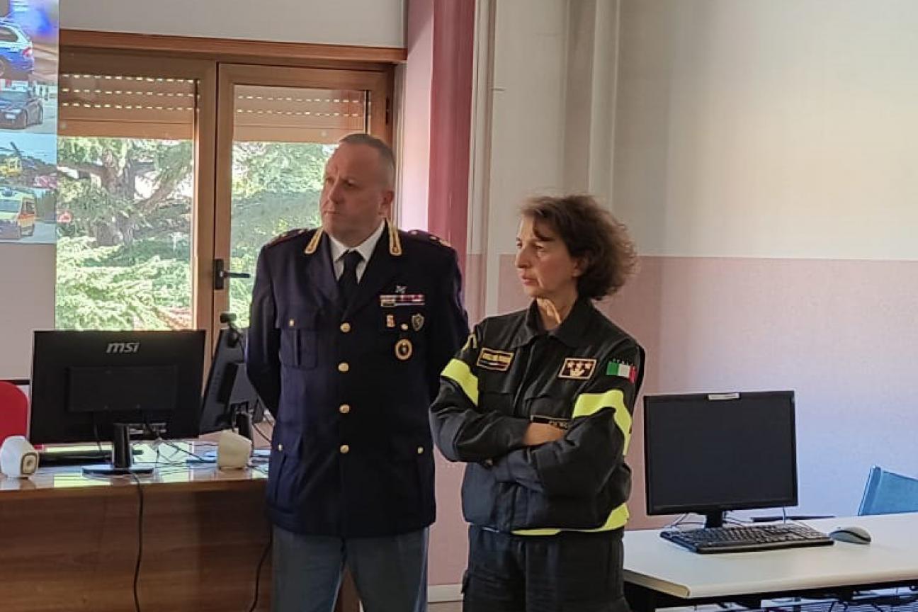 Seminario con polizia stradale