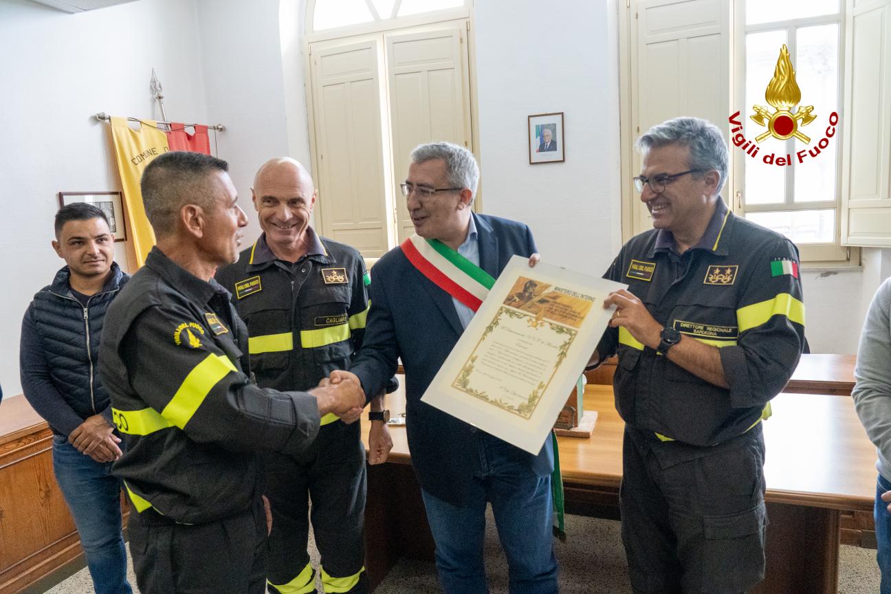 Encomio al distaccamento di Mandas 