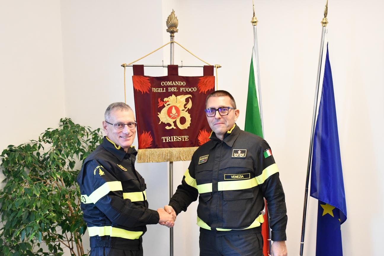 Cambio al vertice al comando VV.F. di Trieste