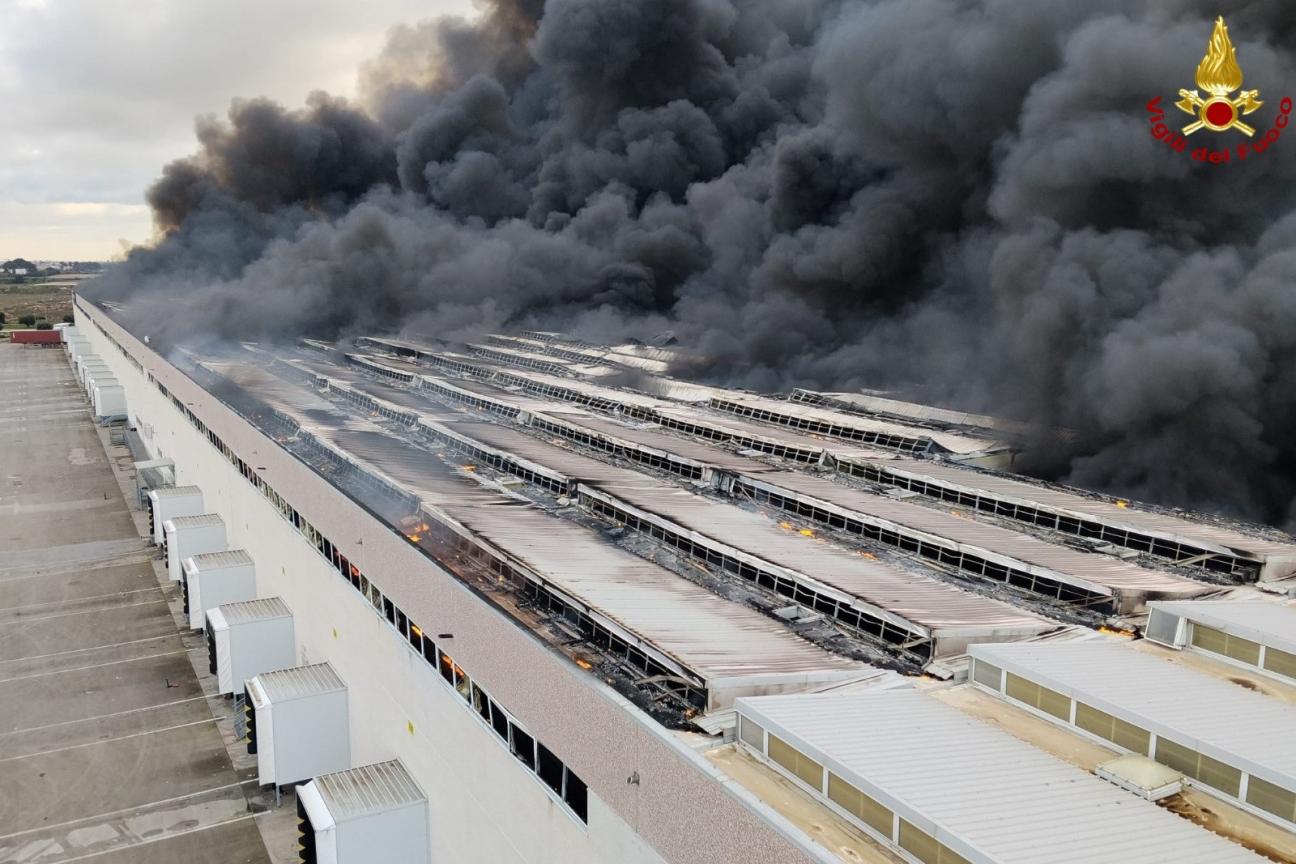 Immagine scattata dall'autoscala 42 metri