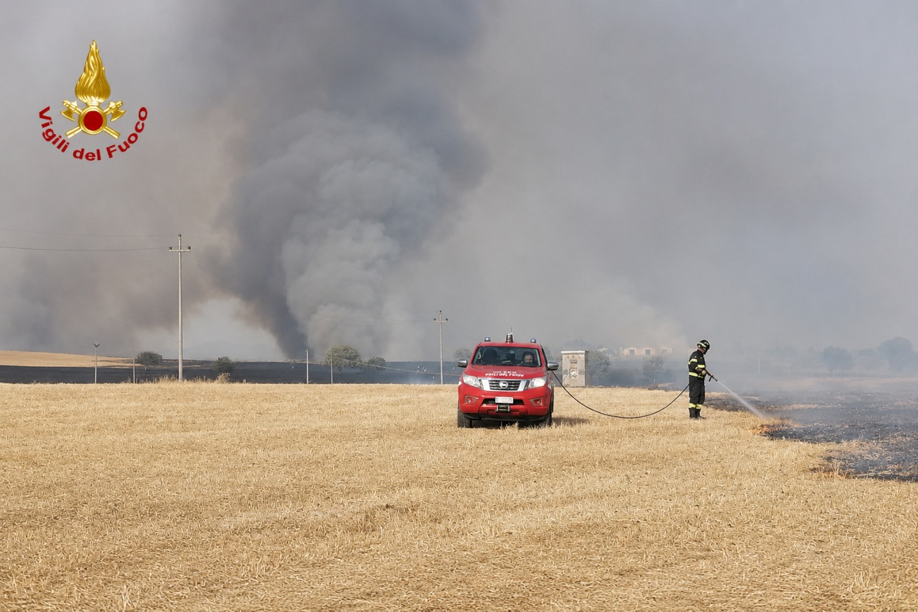 Intervento Comando Nuoro - Incendio