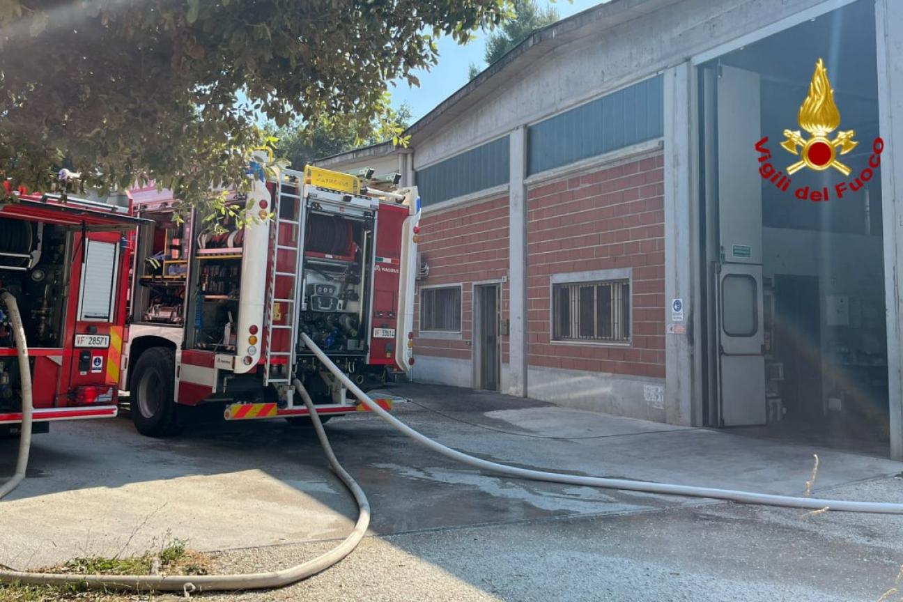 incendio macchinario
