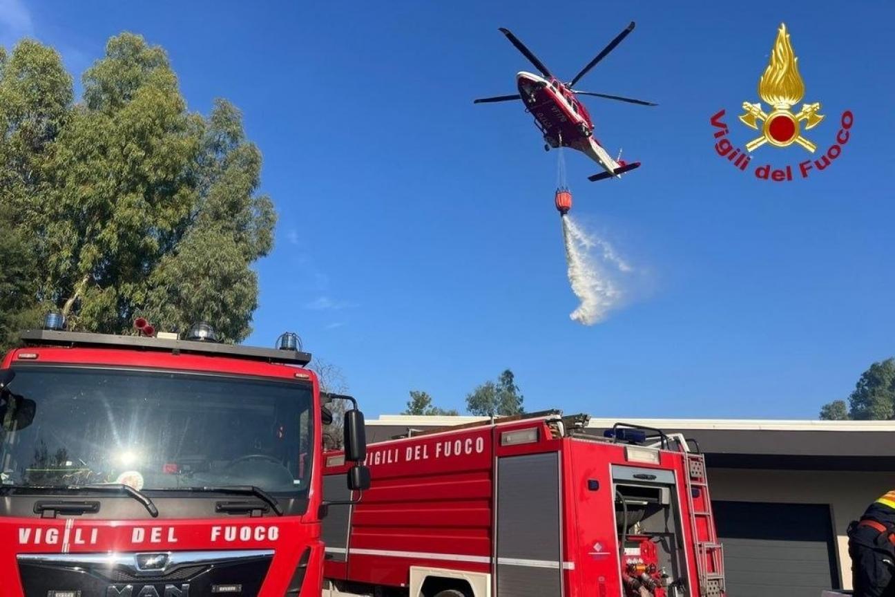 incendio sterpaglie