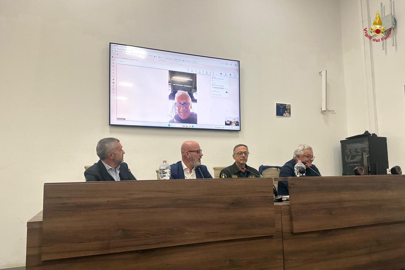 Un momento dell'incontro del gruppo ispettivo dipartimentale con i comandanti della Sicilia occidentale a Palermo in materia di di sicurezza e salute nei luoghi di lavoro