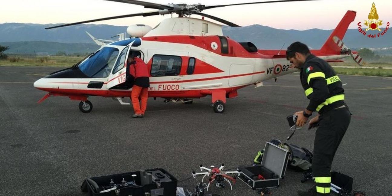 I droni impiegati nelle operazioni di soccorso