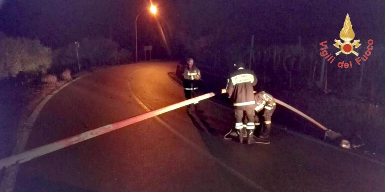 Catanzaro, numerosi interventi dei Vigili del fuoco a causa del maltempo