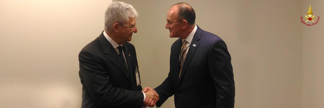 Il Capo del Corpo Nazionale dei Vigili del Fuoco in visita al NIST