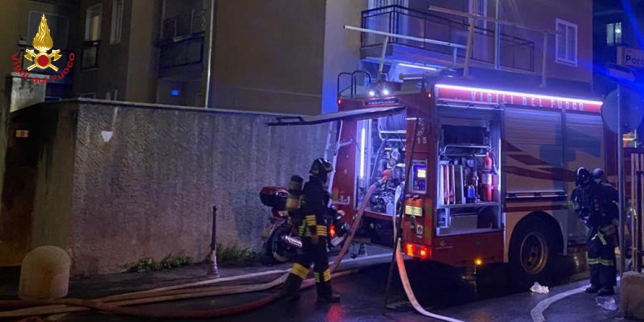 Milano, incendio appartamento a Baranzate