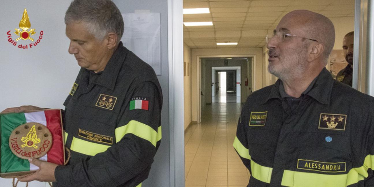 Alessandria, in Direttore regionale, ing. Alessandro Paola, in visita al Comando