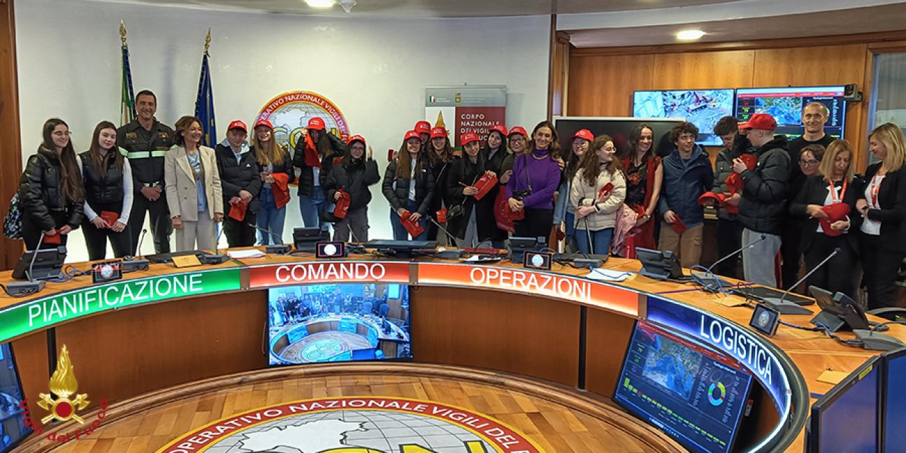 Gli studenti dell'Istituto d'Istruzione Superiore Statale "Andrea Fantoni" di Clusone in visita al Ministero dell'Interno