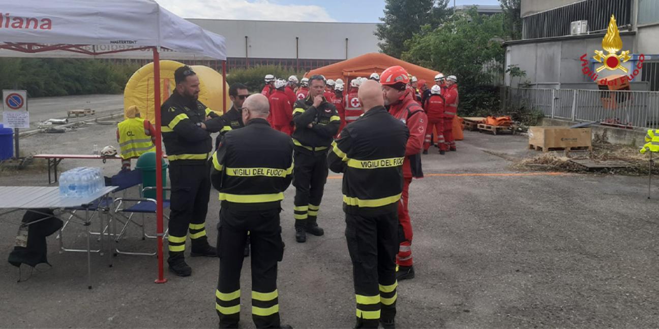 Reggio Emilia, il nucleo NBCR all'esercitazione interregionale della CRI