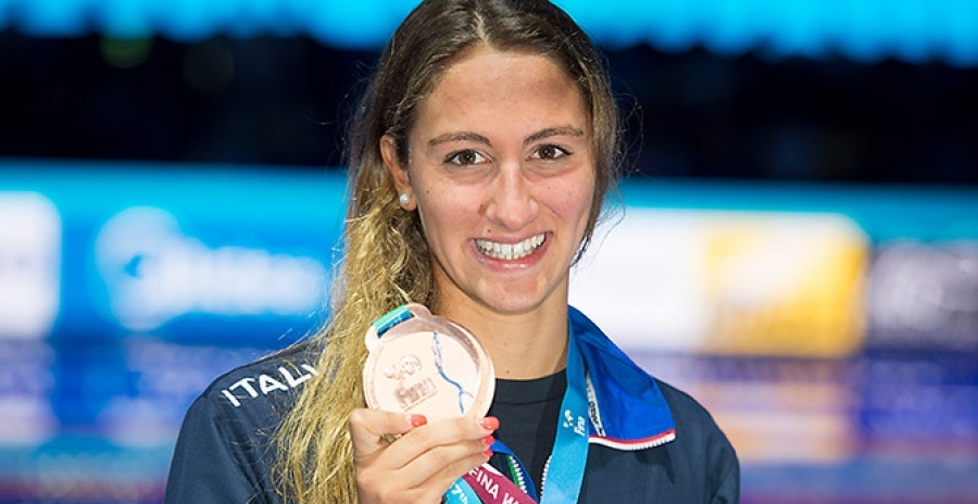 Simona Quadarella - bronzo mondiali nuoto