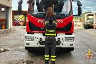Ascoli Piceno, i Vigili del fuoco ospitano una delegazione dell' Unione Italiana Ciechi e Ipovedenti