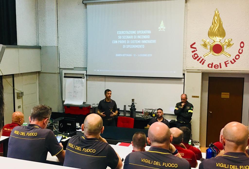 Brescia, giornate di briefing con CS/CR del Comando provinciale dei Vigili del Fuoco su esercitazioni antincendi